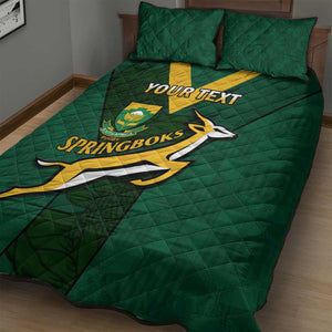 Custom South Africa Rugby Go Blitzboks Sevens Quilt Bed Set