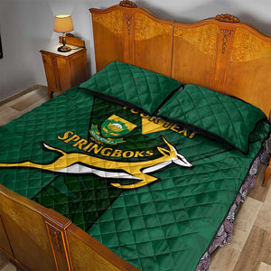 Custom South Africa Rugby Go Blitzboks Sevens Quilt Bed Set