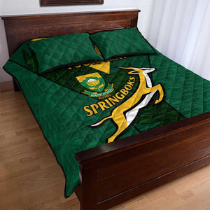 Custom South Africa Rugby Go Blitzboks Sevens Quilt Bed Set