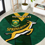Custom South Africa Rugby Go Blitzboks Sevens Round Carpet