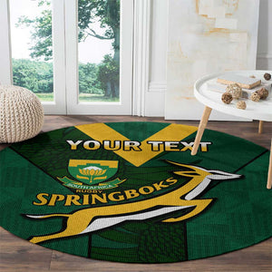 Custom South Africa Rugby Go Blitzboks Sevens Round Carpet