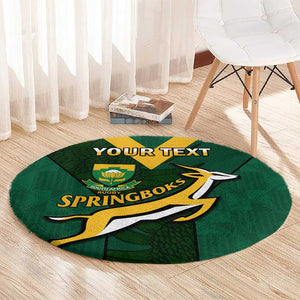 Custom South Africa Rugby Go Blitzboks Sevens Round Carpet