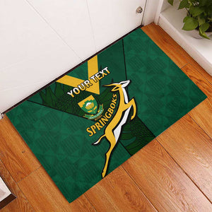 Custom South Africa Rugby Go Blitzboks Sevens Rubber Doormat