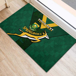 Custom South Africa Rugby Go Blitzboks Sevens Rubber Doormat