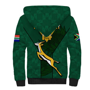 Custom South Africa Rugby Go Blitzboks Sevens Sherpa Hoodie