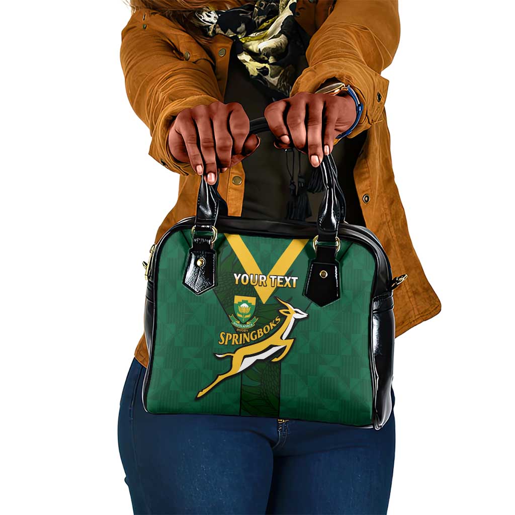 Custom South Africa Rugby Go Blitzboks Sevens Shoulder Handbag