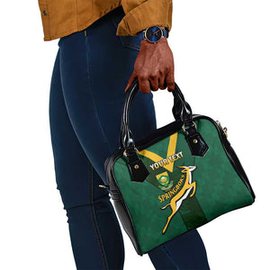 Custom South Africa Rugby Go Blitzboks Sevens Shoulder Handbag