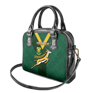 Custom South Africa Rugby Go Blitzboks Sevens Shoulder Handbag