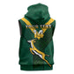 Custom South Africa Rugby Go Blitzboks Sevens Sleeveless Hoodie - African Pride