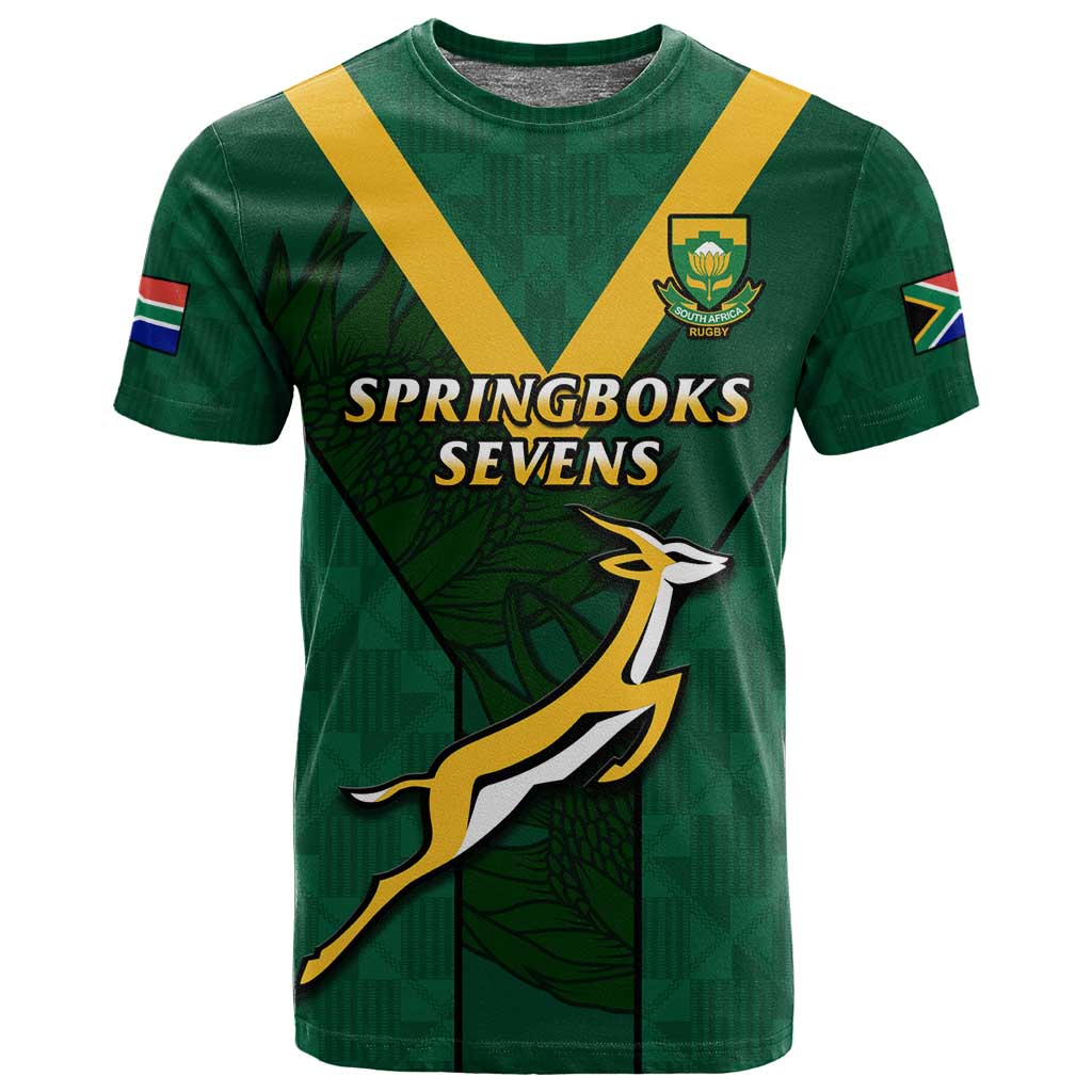 Custom South Africa Rugby Go Blitzboks Sevens T shirt