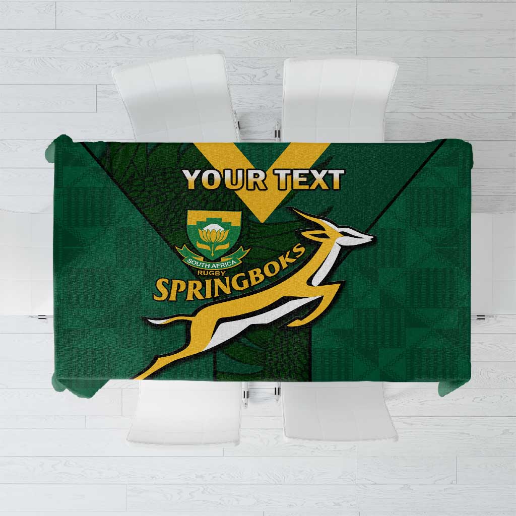 Custom South Africa Rugby Go Blitzboks Sevens Tablecloth