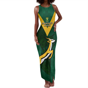 Custom South Africa Rugby Go Blitzboks Sevens Tank Maxi Dress