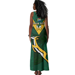 Custom South Africa Rugby Go Blitzboks Sevens Tank Maxi Dress