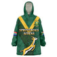 Custom South Africa Rugby Go Blitzboks Sevens Wearable Blanket Hoodie