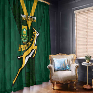 Custom South Africa Rugby Go Blitzboks Sevens Window Curtain