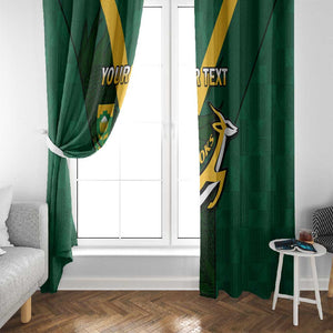 Custom South Africa Rugby Go Blitzboks Sevens Window Curtain