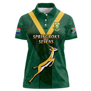 Custom South Africa Rugby Go Blitzboks Sevens Women Polo Shirt