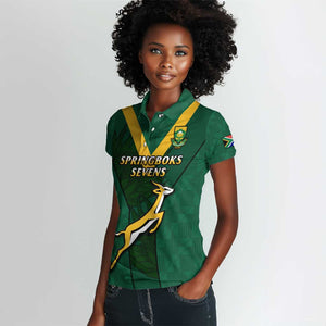 Custom South Africa Rugby Go Blitzboks Sevens Women Polo Shirt