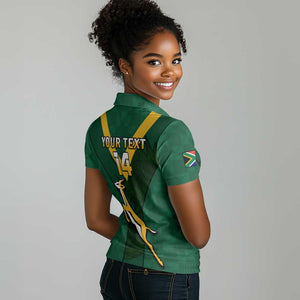 Custom South Africa Rugby Go Blitzboks Sevens Women Polo Shirt