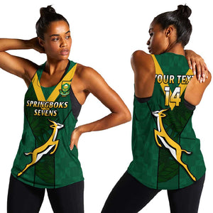 Custom South Africa Rugby Go Blitzboks Sevens Women Racerback Tank