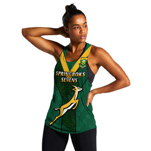 Custom South Africa Rugby Go Blitzboks Sevens Women Racerback Tank