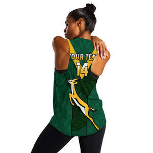 Custom South Africa Rugby Go Blitzboks Sevens Women Racerback Tank