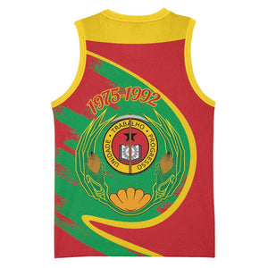 Cape Verde 1975-1992 Basketball Jersey Coat Of Arms Grunge Style LT14