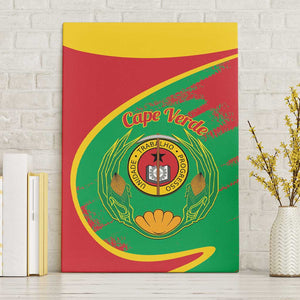Cape Verde 1975-1992 Canvas Wall Art Coat Of Arms Grunge Style