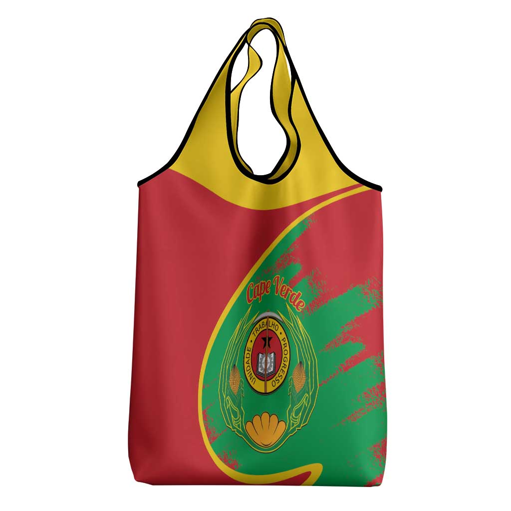 Cape Verde 1975-1992 Grocery Bag Coat Of Arms Grunge Style