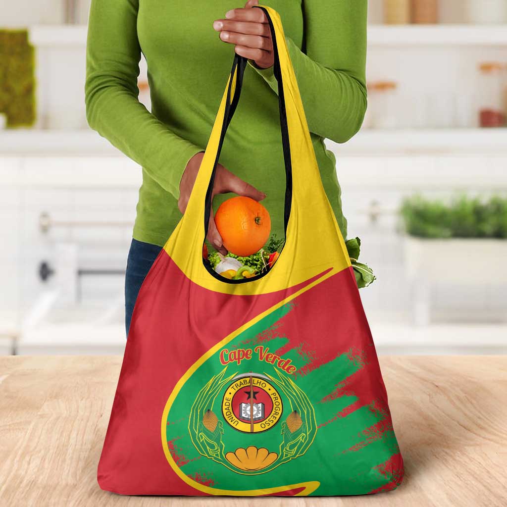 Cape Verde 1975-1992 Grocery Bag Coat Of Arms Grunge Style
