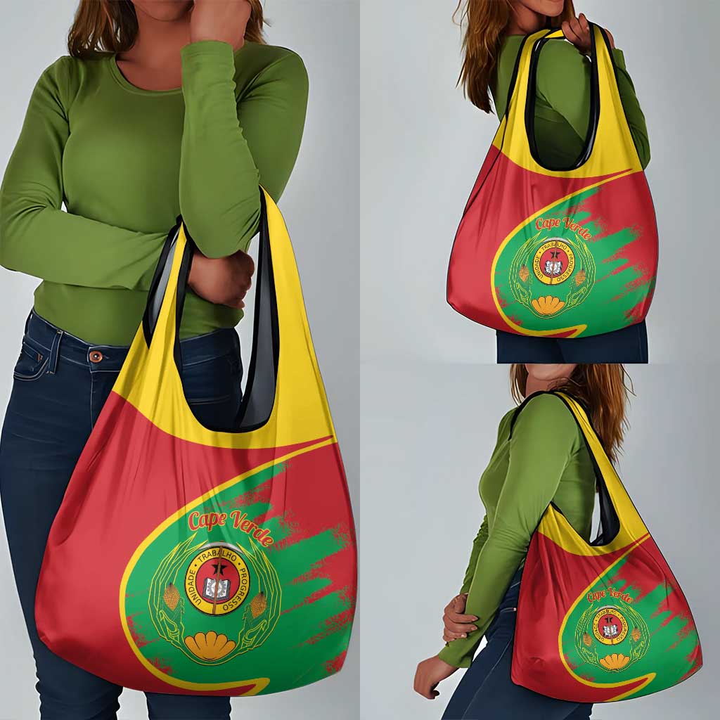 Cape Verde 1975-1992 Grocery Bag Coat Of Arms Grunge Style
