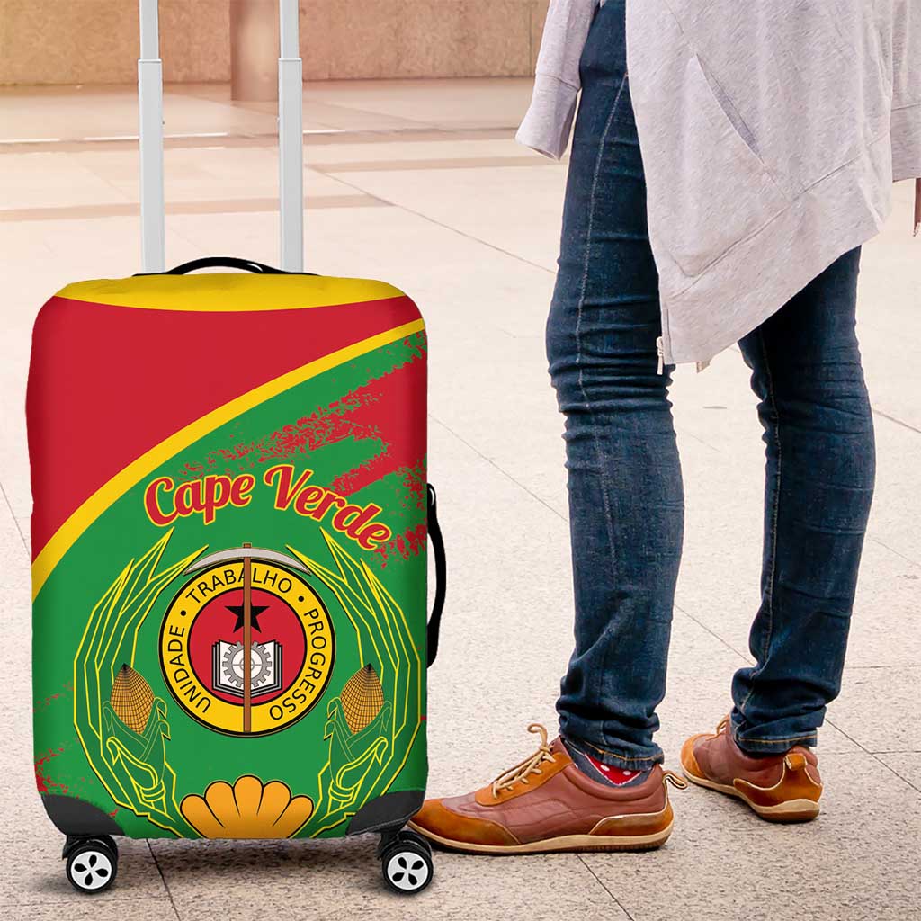 Cape Verde 1975-1992 Luggage Cover Coat Of Arms Grunge Style
