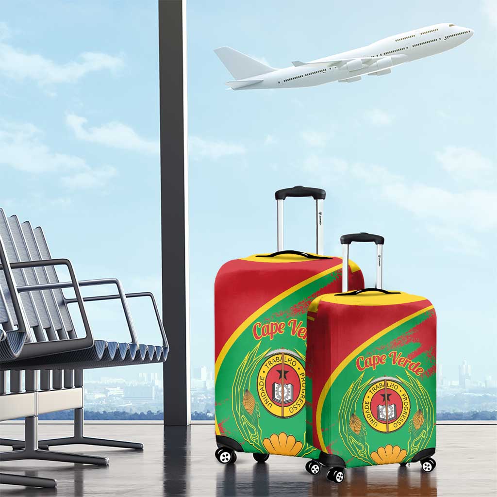 Cape Verde 1975-1992 Luggage Cover Coat Of Arms Grunge Style