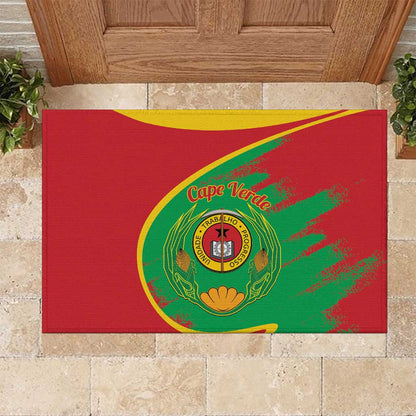 Cape Verde 1975-1992 Rubber Doormat Coat Of Arms Grunge Style