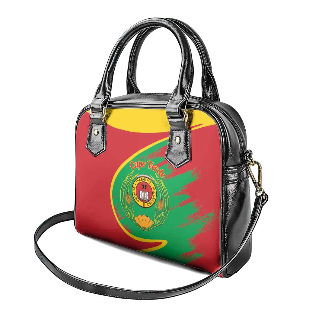 Cape Verde 1975-1992 Shoulder Handbag Coat Of Arms Grunge Style