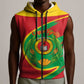 Cape Verde 1975-1992 Sleeveless Zip Hoodie Coat Of Arms Grunge Style - African Pride