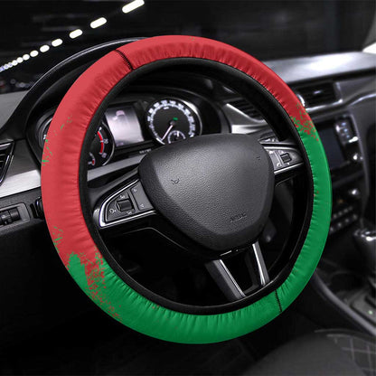 Cape Verde 1975-1992 Steering Wheel Cover Coat Of Arms Grunge Style