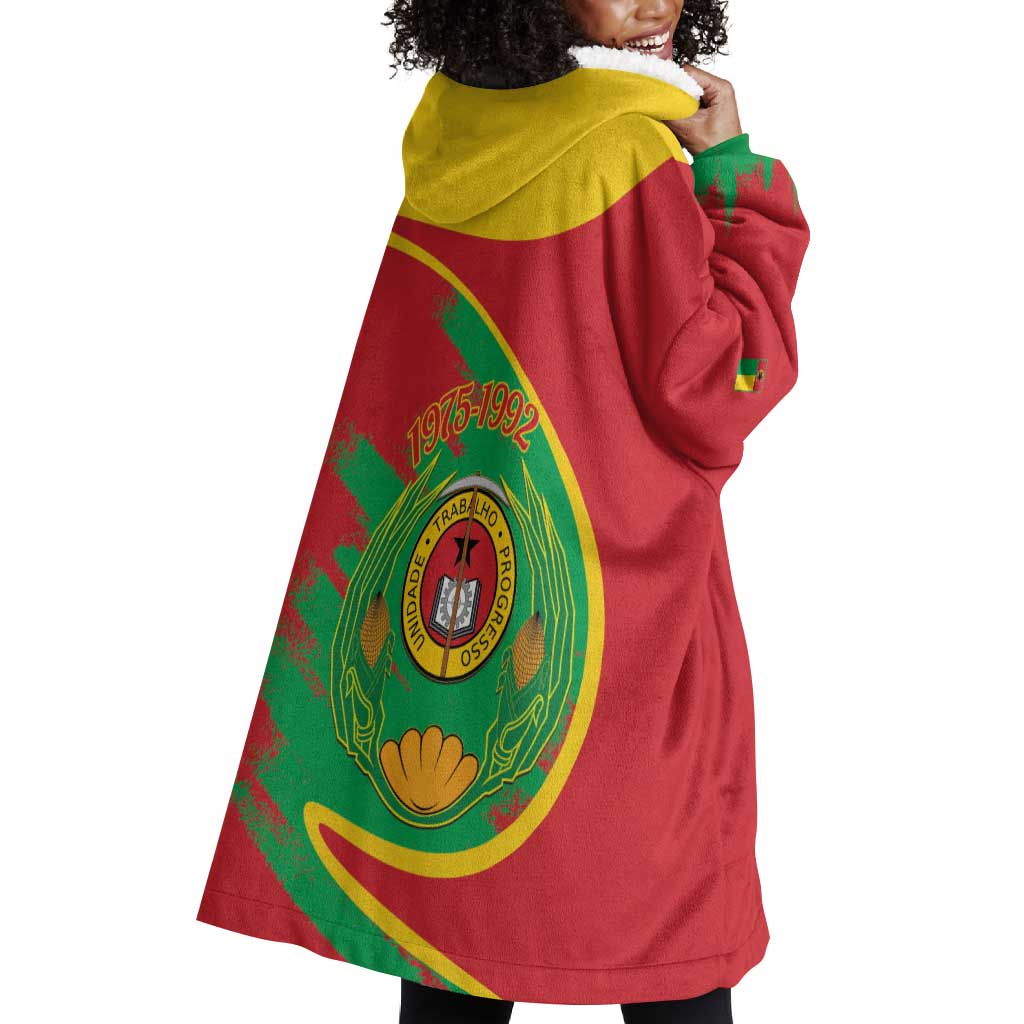 Cape Verde 1975-1992 Wearable Blanket Hoodie Coat Of Arms Grunge Style