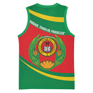 Cape Verde 1975-1992 Basketball Jersey Unidade Trabalho Progresso LT14