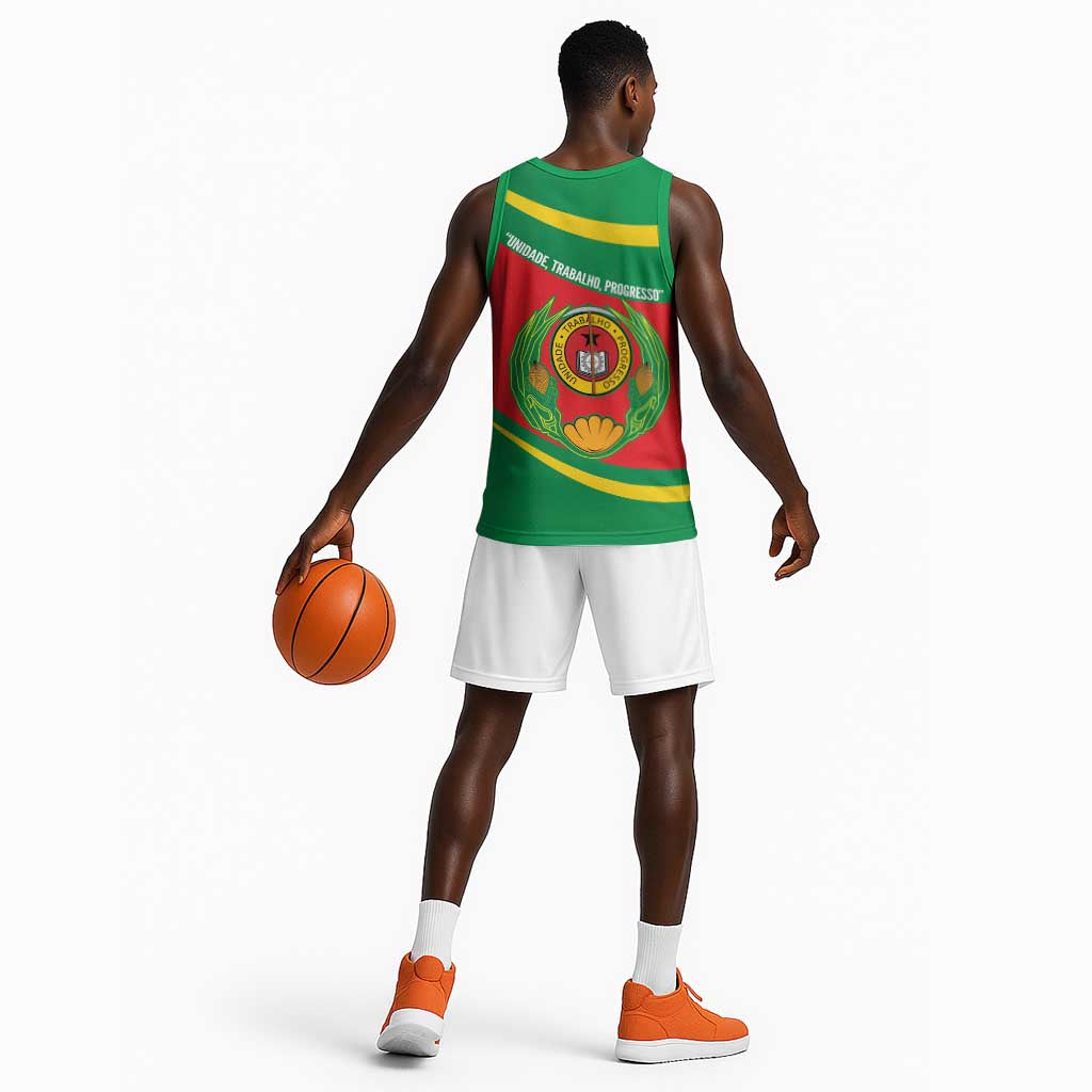 Cape Verde 1975-1992 Basketball Jersey Unidade Trabalho Progresso LT14