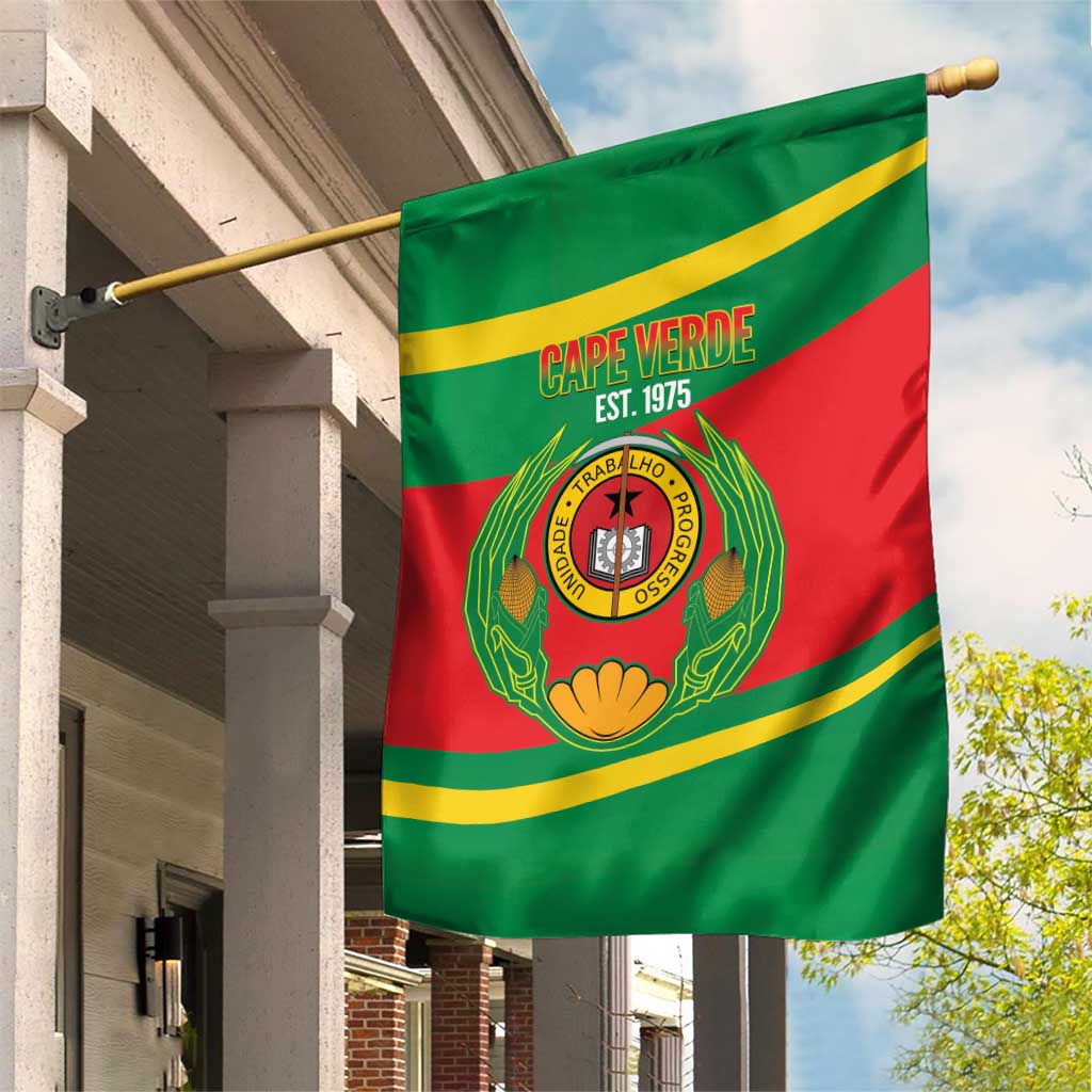 Cape Verde 1975-1992 Garden Flag Unidade Trabalho Progresso
