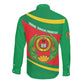 Cape Verde 1975-1992 Long Sleeve Button Shirt Unidade Trabalho Progresso