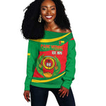 Cape Verde 1975-1992 Off Shoulder Sweater Unidade Trabalho Progresso