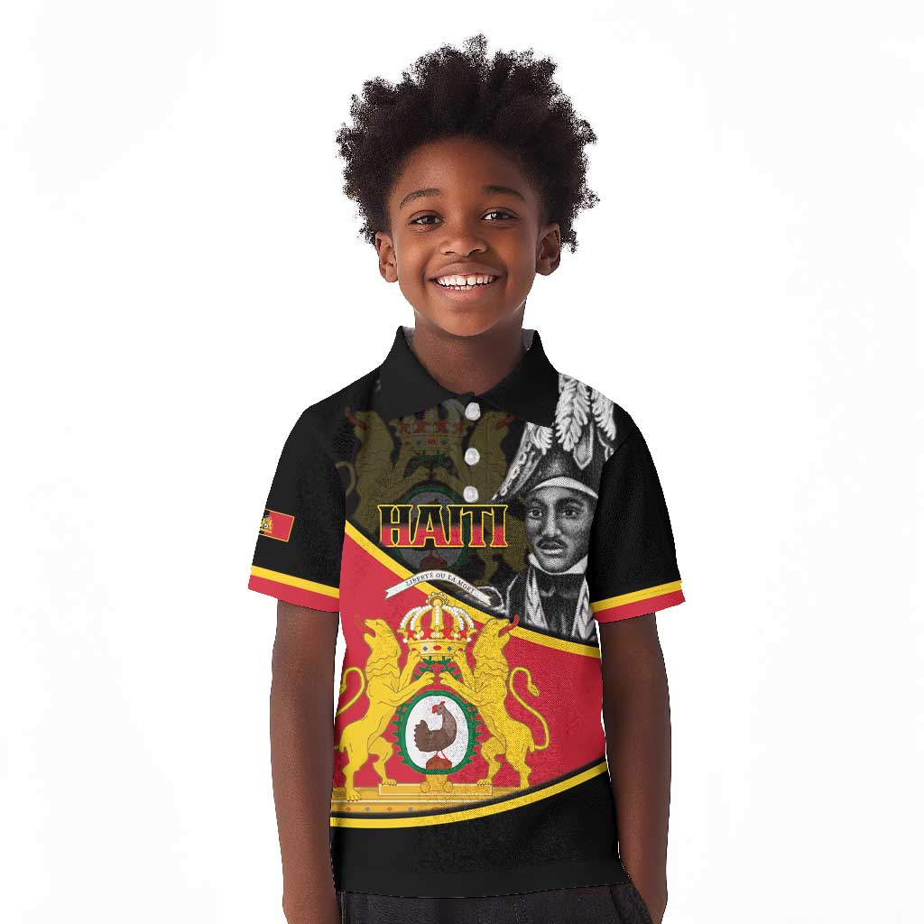 First Empire Of Haiti 1804-1806 Kid Polo Shirt Jean-Jacques Dessalines Liberte ou la Mort!