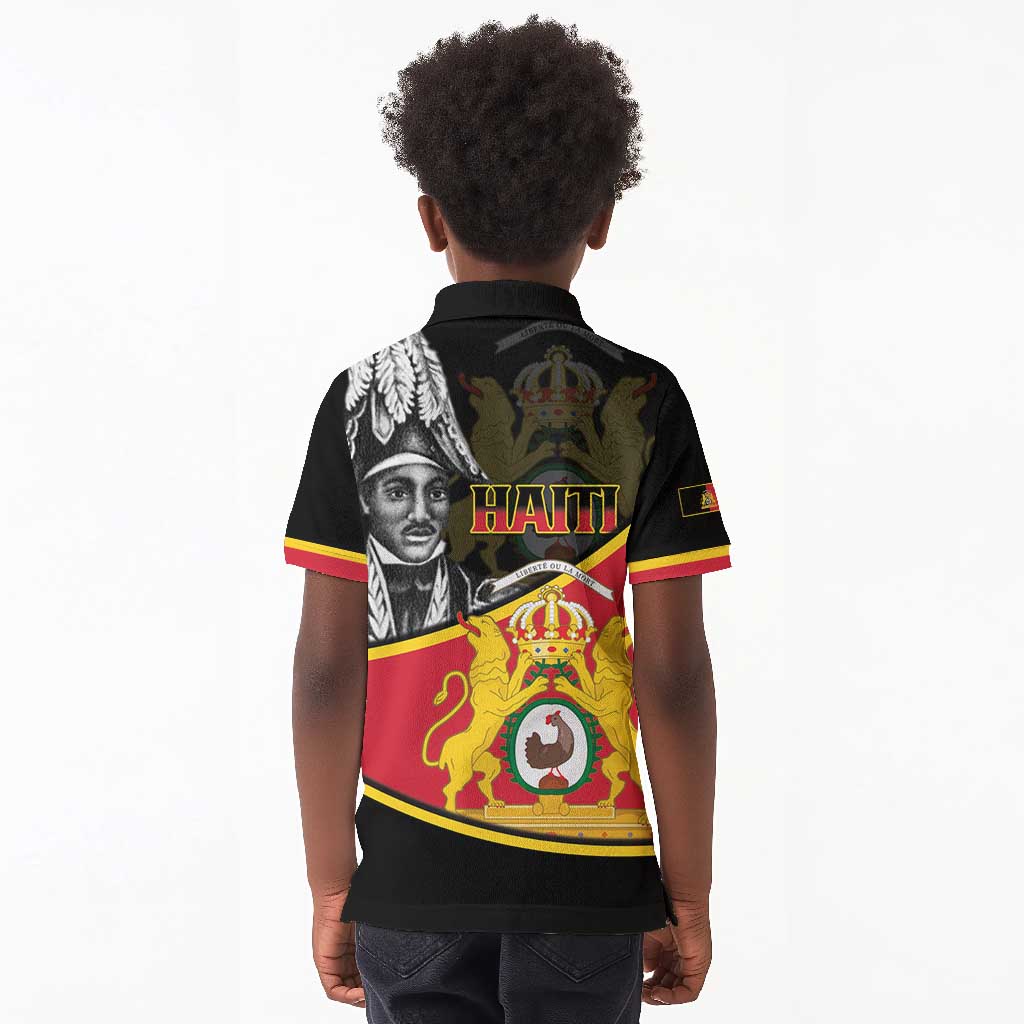 First Empire Of Haiti 1804-1806 Kid Polo Shirt Jean-Jacques Dessalines Liberte ou la Mort!