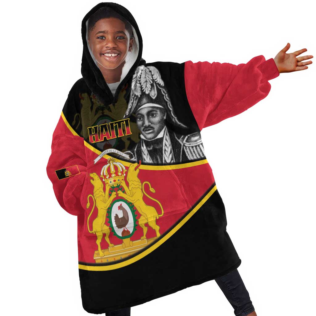 First Empire Of Haiti 1804-1806 Kid Wearable Blanket Hoodie Jean-Jacques Dessalines Liberte ou la Mort!