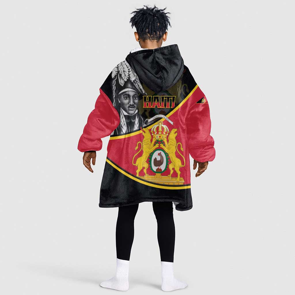First Empire Of Haiti 1804-1806 Kid Wearable Blanket Hoodie Jean-Jacques Dessalines Liberte ou la Mort!