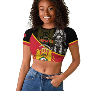 First Empire Of Haiti 1804-1806 Raglan Cropped T shirt Jean-Jacques Dessalines Liberte ou la Mort!