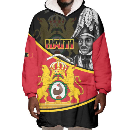 First Empire Of Haiti 1804-1806 Wearable Blanket Hoodie Jean-Jacques Dessalines Liberte ou la Mort!