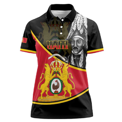 First Empire Of Haiti 1804-1806 Women Polo Shirt Jean-Jacques Dessalines Liberte ou la Mort!
